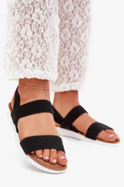 Sandały Płaskie><noscript><img width=