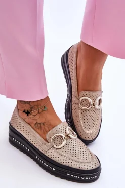 Loafersy Damskie|Mokasyny Damskie Skórzane><noscript><img width=