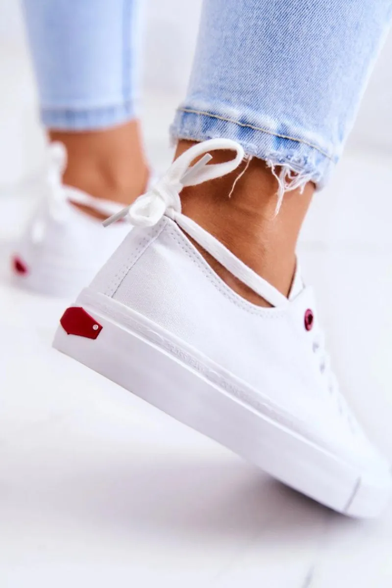 Online Klasyczne Trampki JJ2R4017C Białe Damskie Trampki Damskie Cross Jeans|Trampki Damskie Niskie