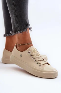 Trampki Damskie Big Star|Trampki Damskie Niskie></noscript>Big Star Shoes Klasyczne Trampki Damskie Big Star NN274286 Beżowe Beżowy