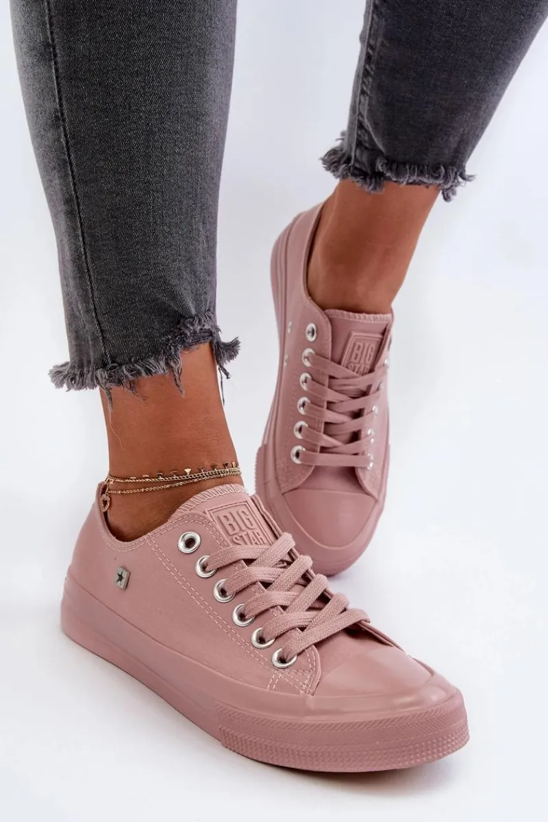 Hot Klasyczne Trampki Damskie Big Star NN274291 Różowe Damskie Trampki Damskie Big Star|Trampki Damskie Niskie