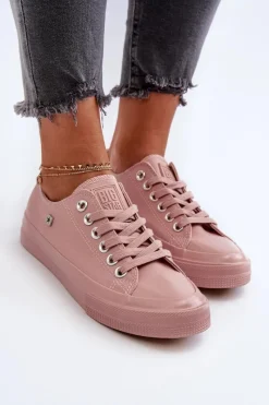 Hot Klasyczne Trampki Damskie Big Star NN274291 Różowe Damskie Trampki Damskie Big Star|Trampki Damskie Niskie