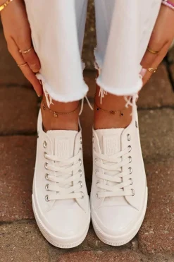 Trampki Damskie Big Star|Trampki Damskie Niskie></noscript>Big Star Shoes Klasyczne Trampki Damskie Big Star NN274285 Białe Biały