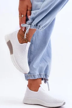 Online Klasyczne Wsuwane Buty Sportowe Białe Frankie Damskie Buty Sportowe Na Platformie|Sneakersy Damskie