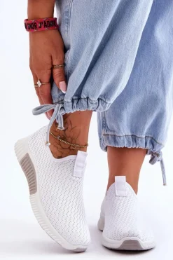 Online Klasyczne Wsuwane Buty Sportowe Białe Frankie Damskie Buty Sportowe Na Platformie|Sneakersy Damskie