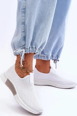 Online Klasyczne Wsuwane Buty Sportowe Białe Frankie Damskie Buty Sportowe Na Platformie|Sneakersy Damskie