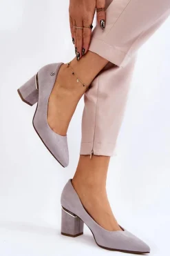 Czółenka Zamszowe|Czółenka Na Słupku><noscript><img width=