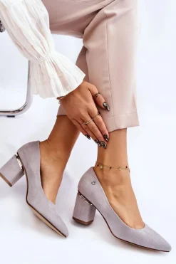 Czółenka Zamszowe|Czółenka Na Słupku><noscript><img width=