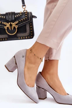 Czółenka Zamszowe|Czółenka Na Słupku><noscript><img width=