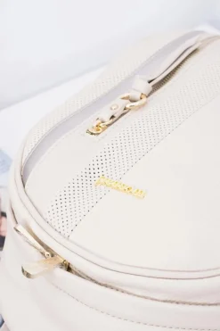 Clearance Klasyczny Plecak Damski Beżowy Elegancki A4 Plecaki|Torebki Monnari