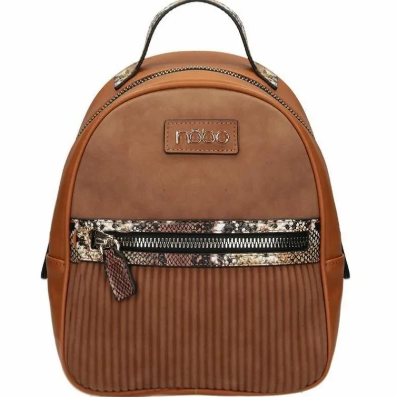 Plecaki|Torebki Nobo>Nobo Klasyczny Plecak Brązowy NBAG-G2680-C017