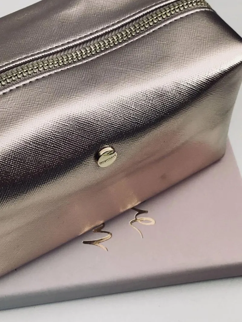 Online Kosmetyczka Saszetka Różowe Złoto Damskie Torebki Monnari|Kosmetyczki Damskie