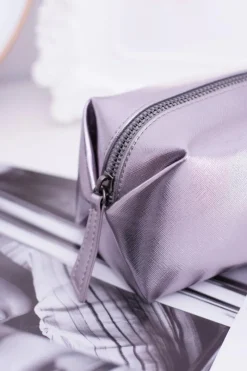 Clearance Kosmetyczka Saszetka Metaliczny Szary Damskie Torebki Monnari|Kosmetyczki Damskie