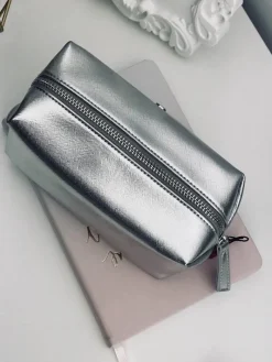 Discount Monnari Kosmetyczka Saszetka Srebrna