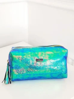 Torebki Nobo|Kosmetyczki Damskie>Nobo Kosmetyczka Saszetka Zielona Benzyna NCOS-F04-C012