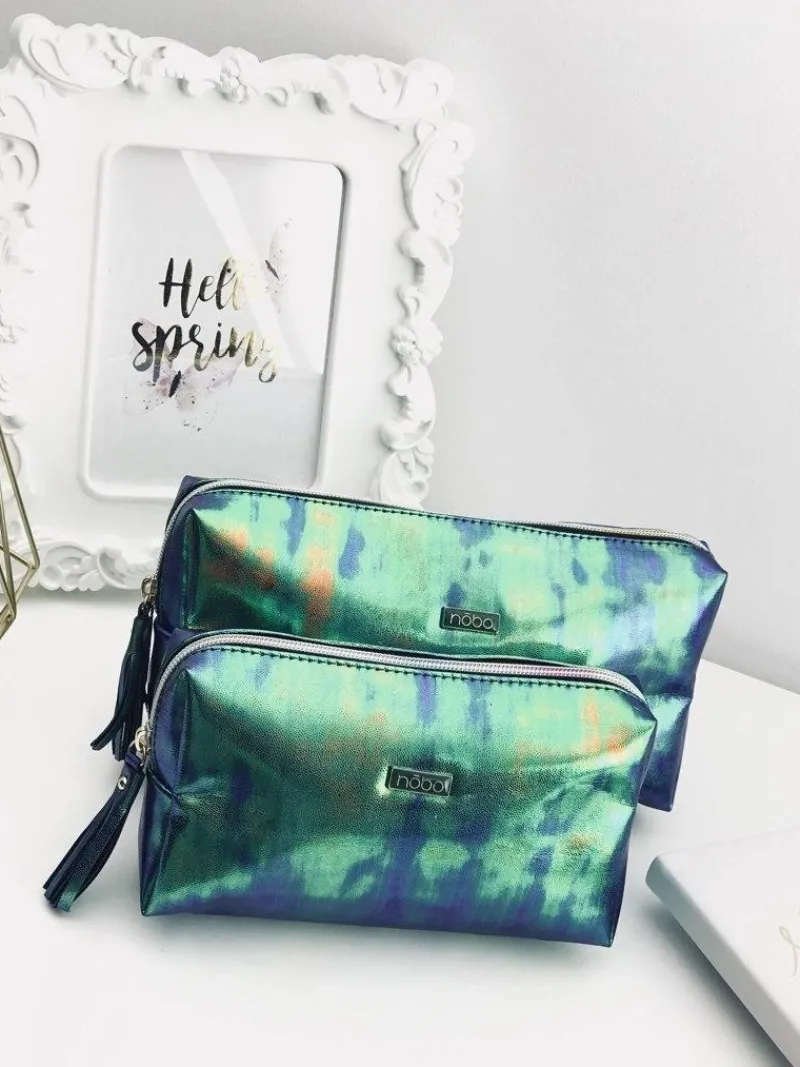 Clearance Nobo Kosmetyczka Saszetka Zielona Benzyna