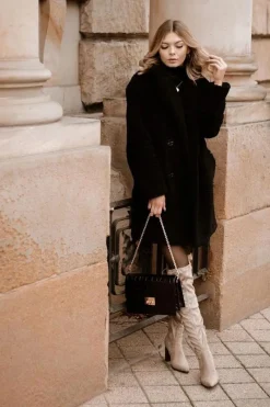 Best Kozaki Damskie Na Słupku Zamszowe Beżowe Monleek Damskie Kozaki Wiosenne|Kozaki Za Kolano