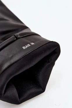 Best Boto Kozaki Damskie Na Słupku Z Wywiniętą Cholewką I Klamrami Jessae Czarne