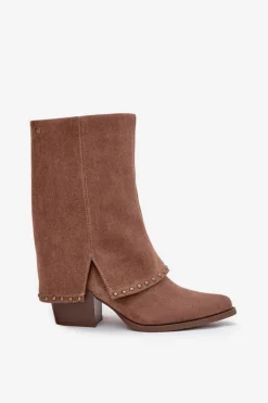 Kozaki Na Słupku|Kozaki Z Wywiniętą Cholewką></noscript>Buty damskie Vinceza Kozaki Damskie Ocieplane Z Wywiniętą Cholewką Vinceza 16516 Beżowe Beżowy