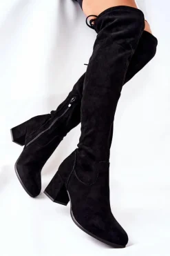 Sale Evento Kozaki Z Wiązaniem Na Obcasie Isene