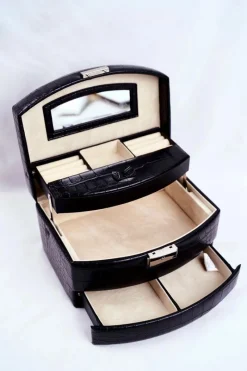 Clearance Kuferek Szkatułka Na Biżuterię Czarny NBOX-I01-C020 Torebki Nobo|Torebki Kuferki