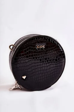 Torebki Kuferki|Torebki Klasyczne>GOE Lakierowana Torebka Kuferek ZNJ007 Czarna