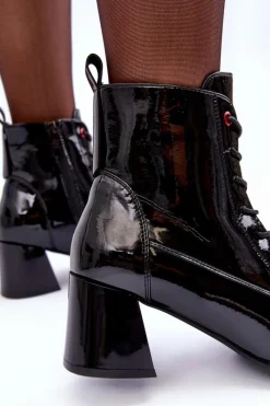 Botki Zimowe Damskie|Brązowe I Beżowe Botki><noscript><img width=