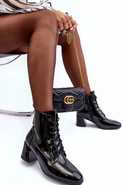 Botki Zimowe Damskie|Brązowe I Beżowe Botki><noscript><img width=