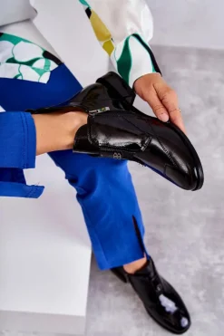 Czarne Botki|Botki Zimowe Damskie><noscript><img width=