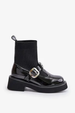 Botki Ocieplane|Czarne Botki><noscript><img width=