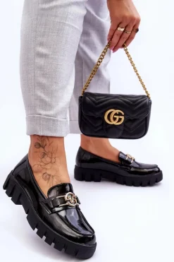 Mokasyny Damskie Lakierowane><noscript><img width=