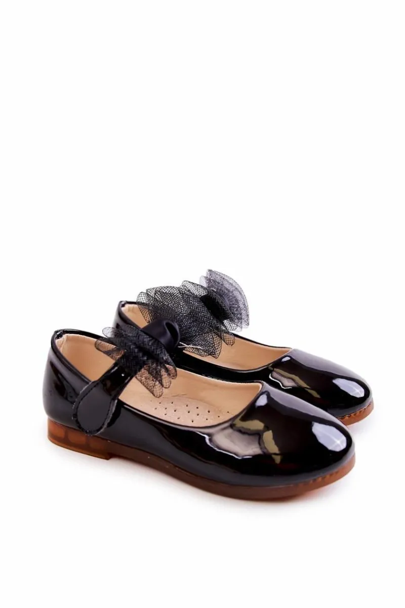 Sale Buty damskie Vinceza Lakierowane Dziecięce Balerinki Na Rzepy Czarne Carla