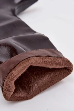 Kozaki Ocieplane|Kozaki Na Szpilce></noscript>Boto Lakierowane Kozaki Damskie Na Niskim Obcasie Bordowe Mireva