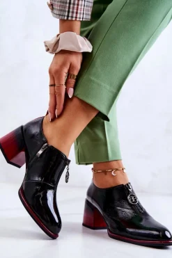 Półbuty Lakierowane><noscript><img width=