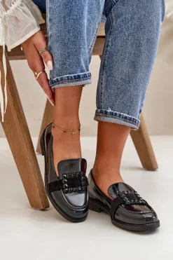 Loafersy Damskie|Mokasyny Płaskie><noscript><img width=