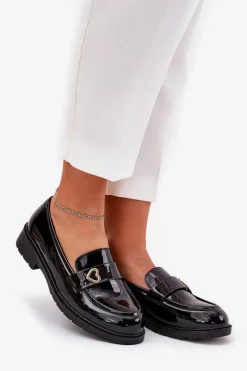 Mokasyny Płaskie|Mokasyny Damskie Lakierowane><noscript><img width=