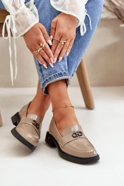 Loafersy Damskie|Mokasyny Damskie Lakierowane><noscript><img width=