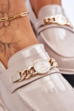 Mokasyny Płaskie|Mokasyny Damskie Lakierowane><noscript><img width=