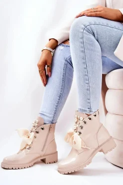 Botki Sznurowane|Botki Zimowe Damskie><noscript><img width=