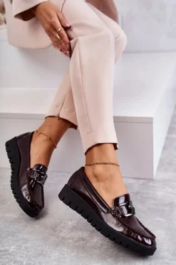 Półbuty Lakierowane|Mokasyny Damskie Lakierowane><noscript><img width=