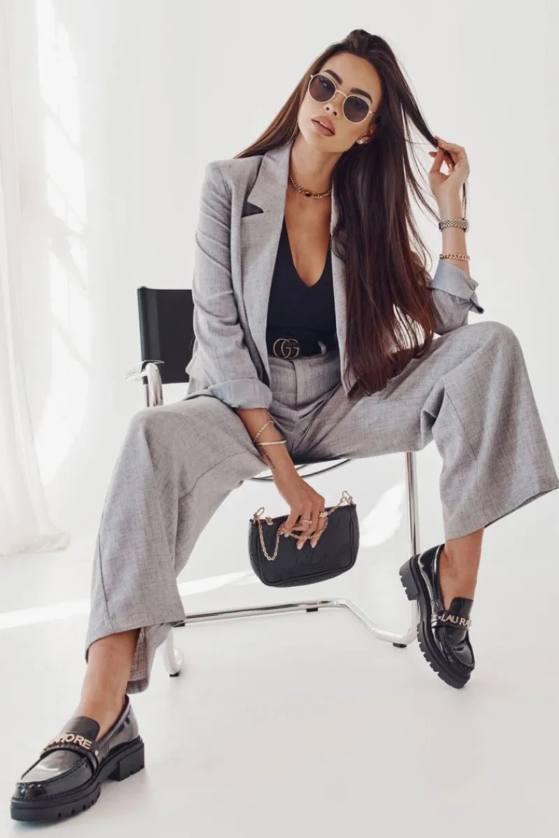 Best Lakierowane Półbuty Loafery La.Fi 210001B-NL Czarne Damskie Półbuty Lakierowane|Mokasyny Damskie Lakierowane