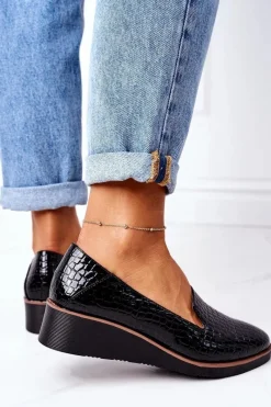 Półbuty Lakierowane|Mokasyny Damskie Lakierowane><noscript><img width=