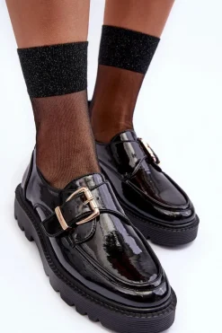 Półbuty Skórzane><noscript><img width=