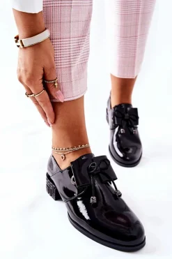 Półbuty Lakierowane><noscript><img width=