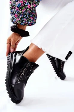 Półbuty Lakierowane><noscript><img width=