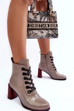 Botki Sznurowane|Botki Na Słupku><noscript><img width=