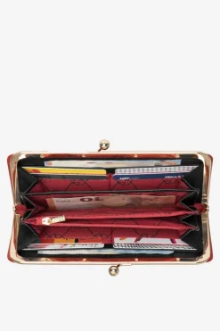 New Lakierowany Duży Portfel Damski NPUR-LR0061-C020 Czarny Portfele