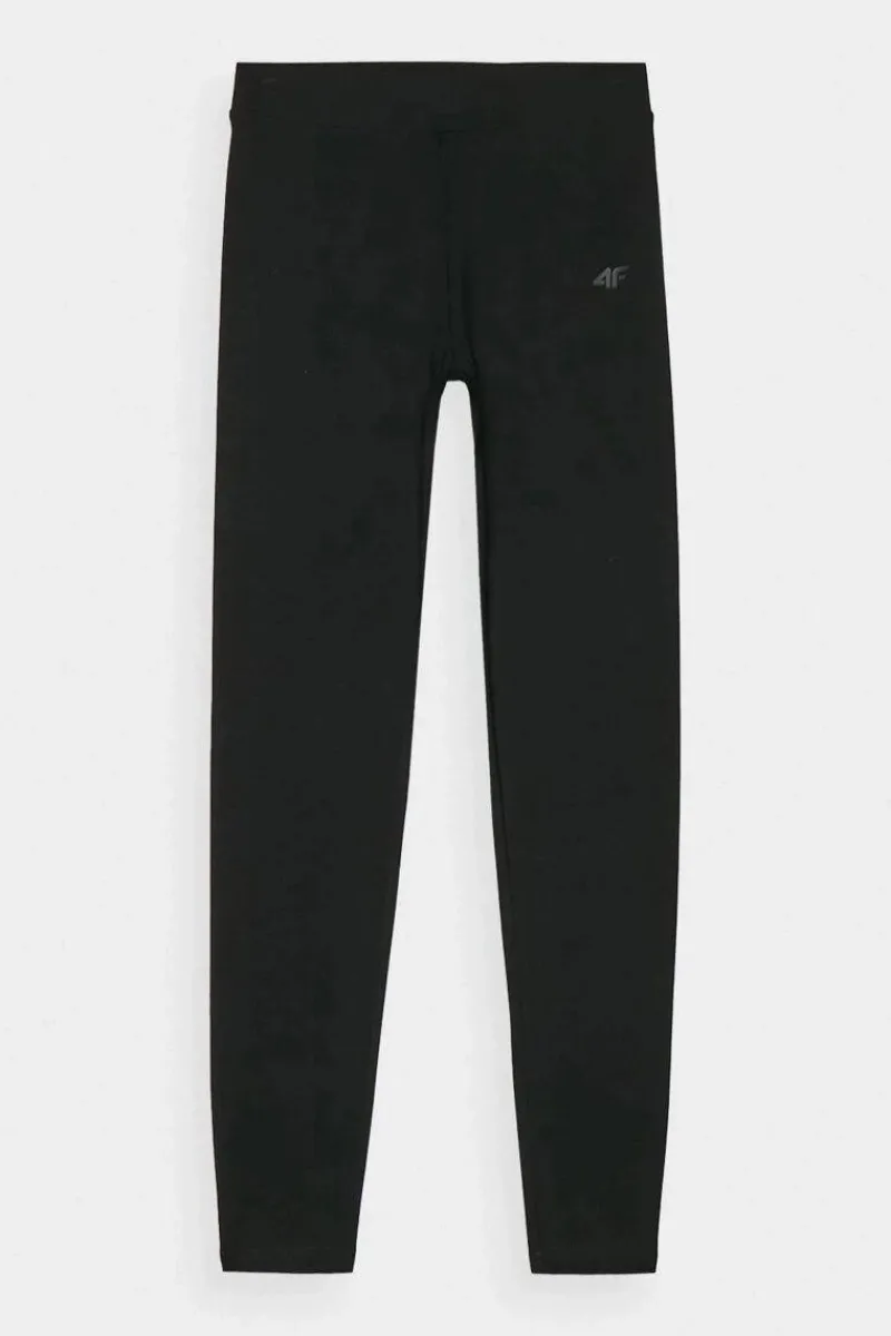 Spodnie Damskie>4F Legginsy Damskie Dzianinowe Czarne WMM00TTIGF195-20S