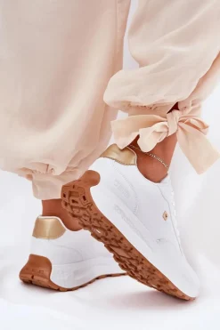 Sale Big Star Shoes Lekkie Buty Sportowe Damskie Big Star RR274629 HI-POLY SYSTEM Białe