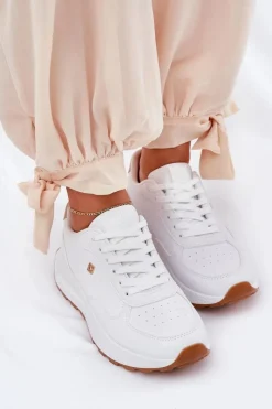 Sale Big Star Shoes Lekkie Buty Sportowe Damskie Big Star RR274629 HI-POLY SYSTEM Białe